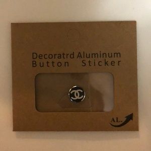 Aluminum Button Sticker